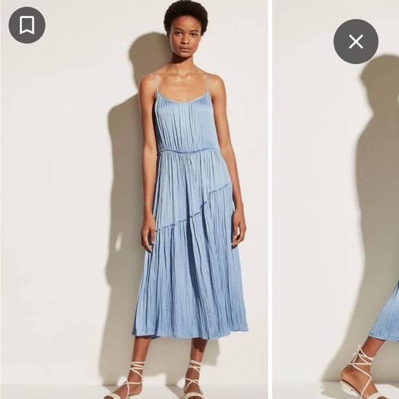 Vince Maxi Blue Maxi Dress - Picture 4 of 9